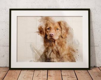Custom Pet Portrait, Custom Pet Watercolor, Custom Pet Painting from Photo, Personalised Watercolour, Pet Painting, Pet Portrait Gift Print