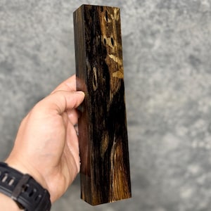 Stabilised Pale Moon Ebony Block Woodworking Craft Timber #48