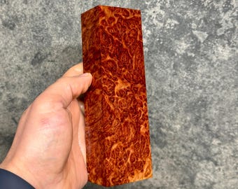 Stabilised Horistes Burl Block Wood Craft Pen Blank Knife Scale #130