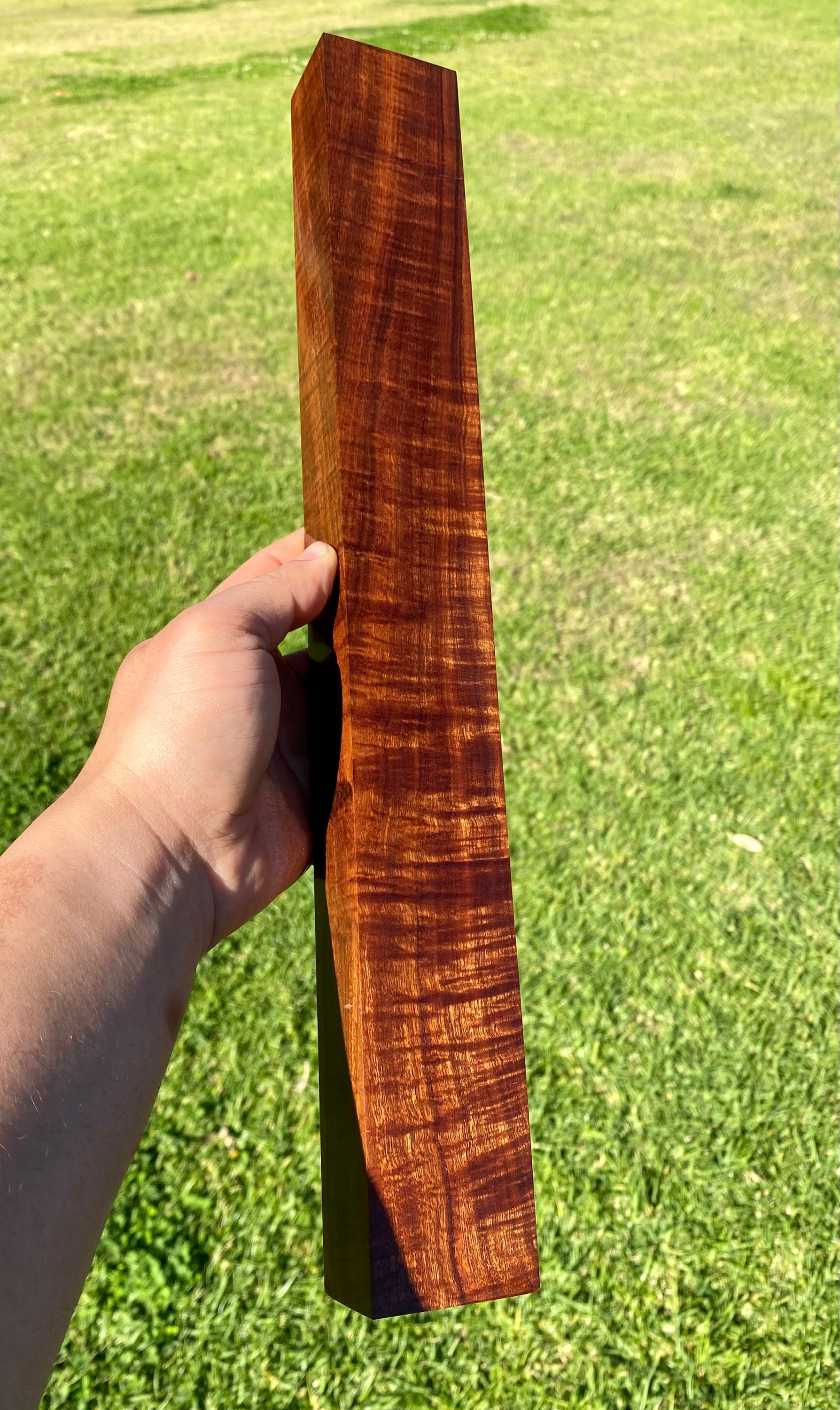 Extra Long Ringed Gidgee Block Knife Making Scale Wood Craft Etsy