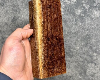 Stabilised Blackwood Block Pen Blank Knife Handle Making Carving Material #147
