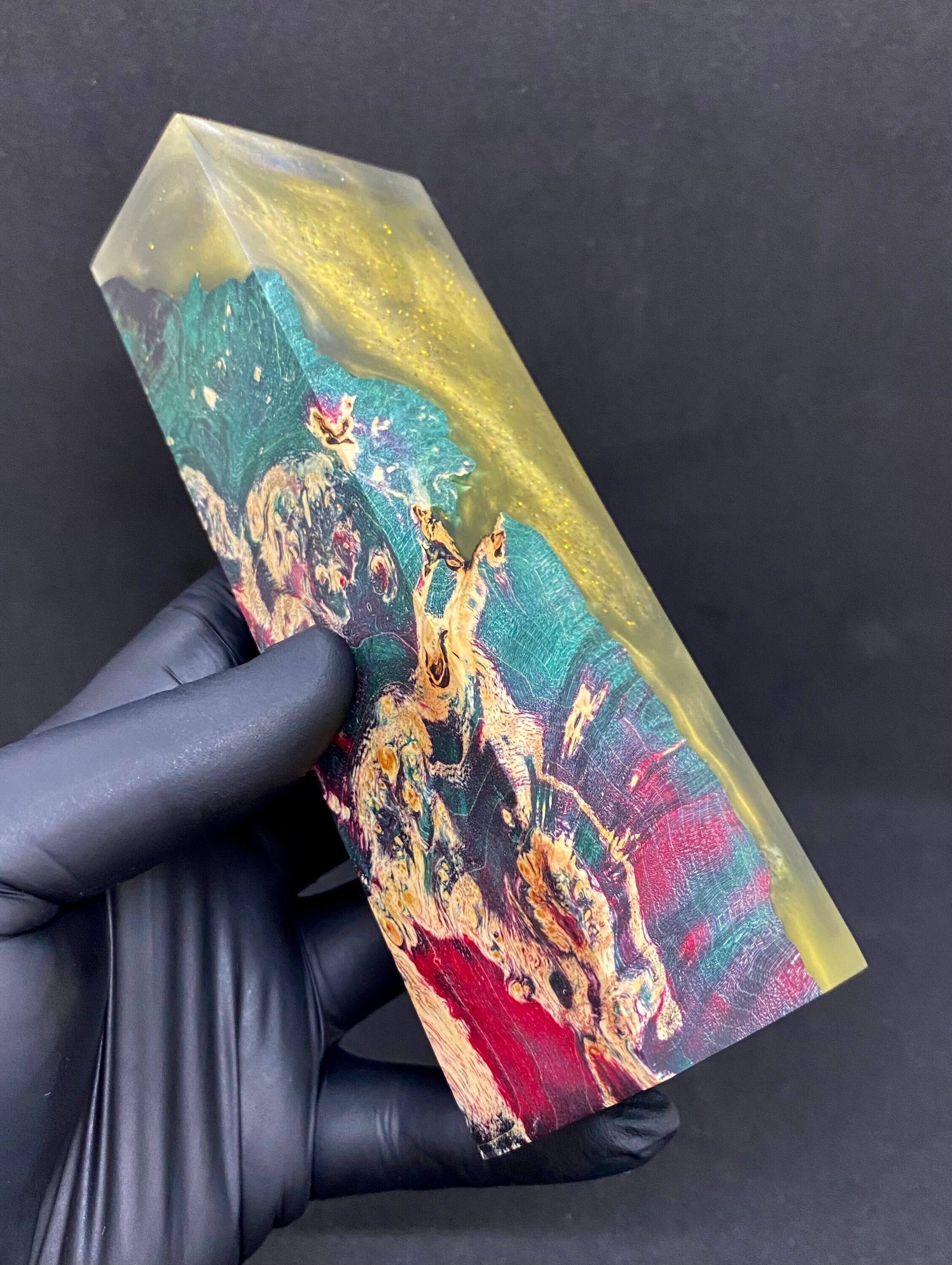 Dyed And Stabilised Epoxy Resin Art Material Hybrid Block Etsy