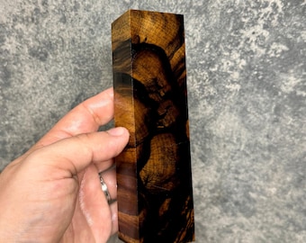 Stabilised Black And White Ebony Block Woodworking Woodturning Craft Timber #70