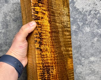 Hawaiian Curly Mango Block Wood Craft Woodworking Carving Turning Timber #175