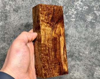 Stabilised Blackwood Block Hardwood Wood Craft Carving Turning Timber #143