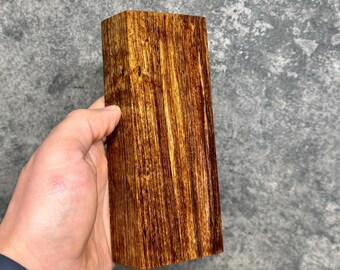 Stabilized Tasmanian Blackwood Block Wood Turning Blank Knife Scale #146