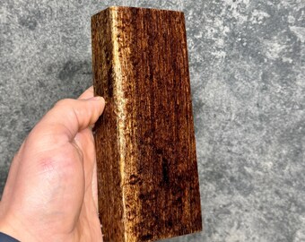 Stabilised Blackwood Block Pendant Earring Necklace Jewelry Making Material #145