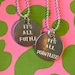 It’s all futile, it’s all pointless Wilbur soot Hand stamped necklace