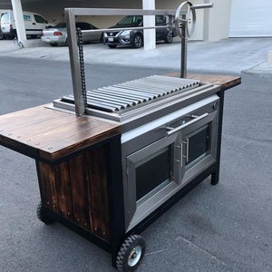 Stainless Steel Grill Wood Burning Grill Charcoal Grill Argentine Grill Santa Maria Grill Modern Grill Argentinean Grill image 5