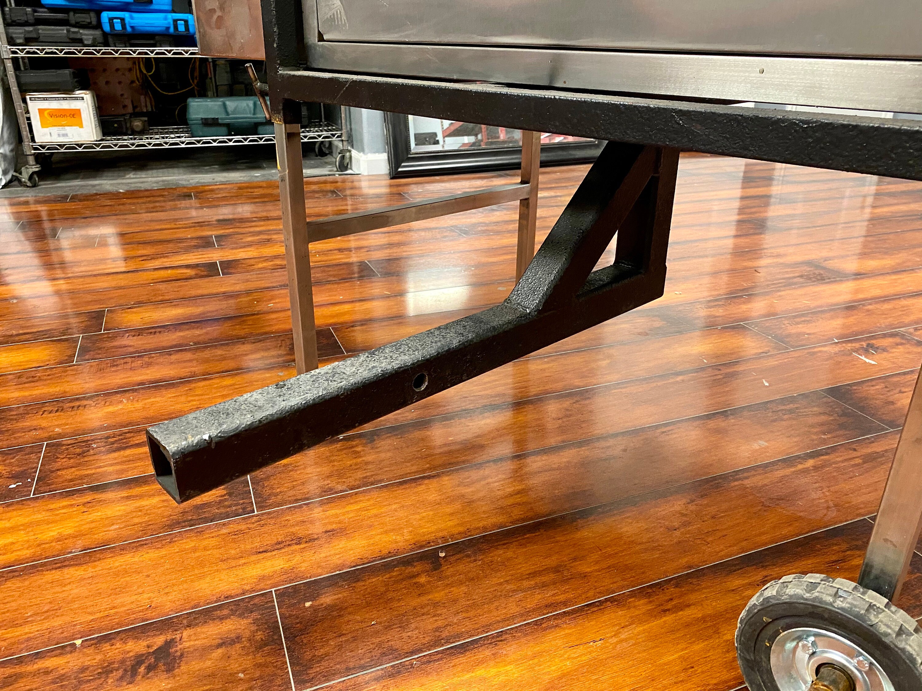 Hitchmount Grill Cart With Cooler Portable Stainless Steel Etsy