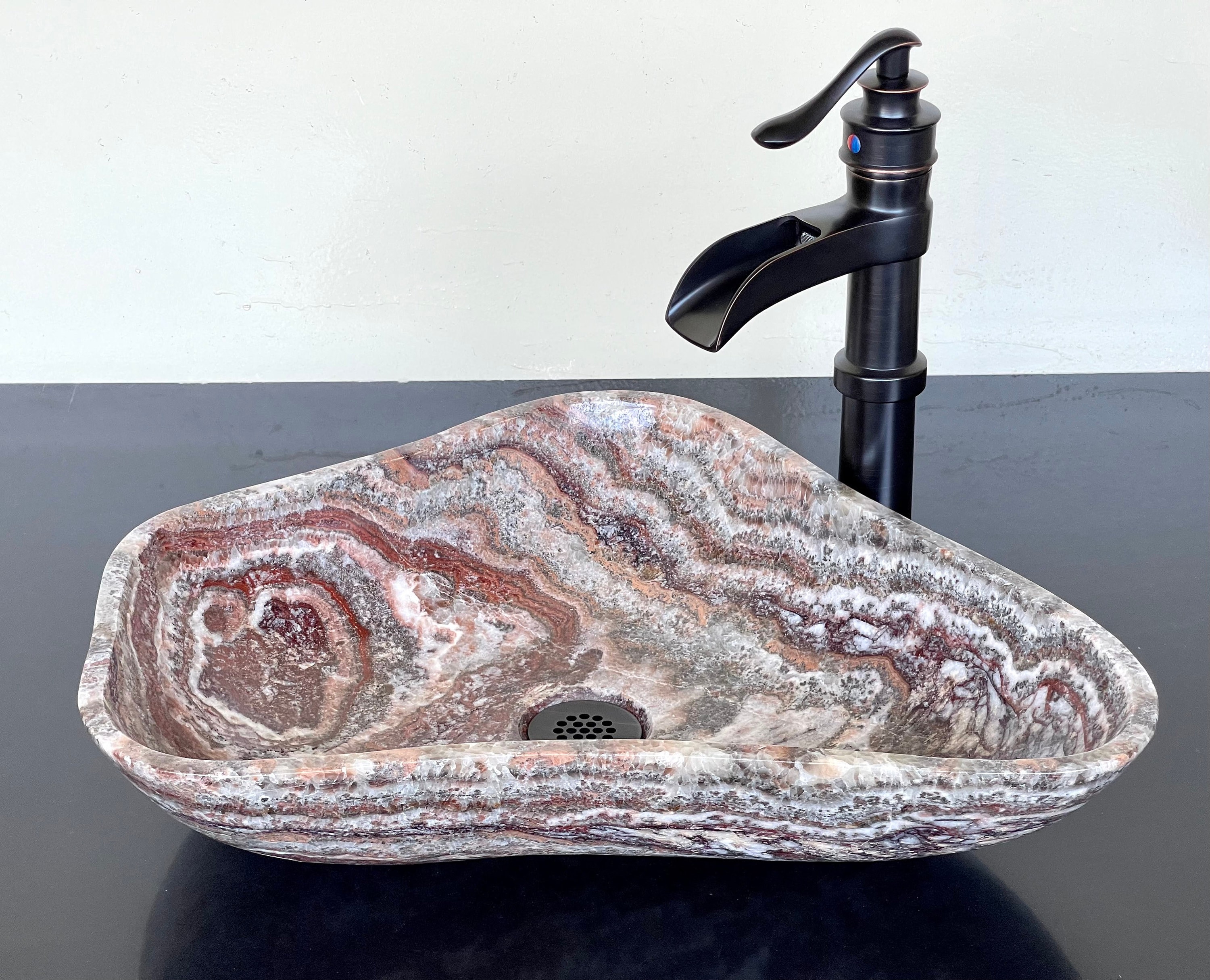 Natural Stone Sink Onyx Sink Rustic Travertine Marble Hand Carved
