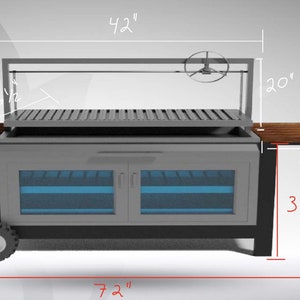 Stainless Steel Grill Wood Burning Grill Charcoal Grill Argentine Grill Santa Maria Grill Modern Grill Argentinean Grill image 10