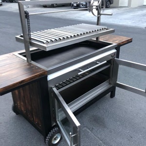 Stainless Steel Grill Wood Burning Grill Charcoal Grill Argentine Grill Santa Maria Grill Modern Grill Argentinean Grill image 3