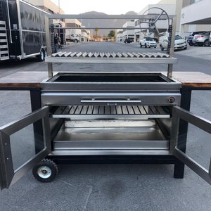 Stainless Steel Grill Wood Burning Grill Charcoal Grill Argentine Grill Santa Maria Grill Modern Grill Argentinean Grill image 4