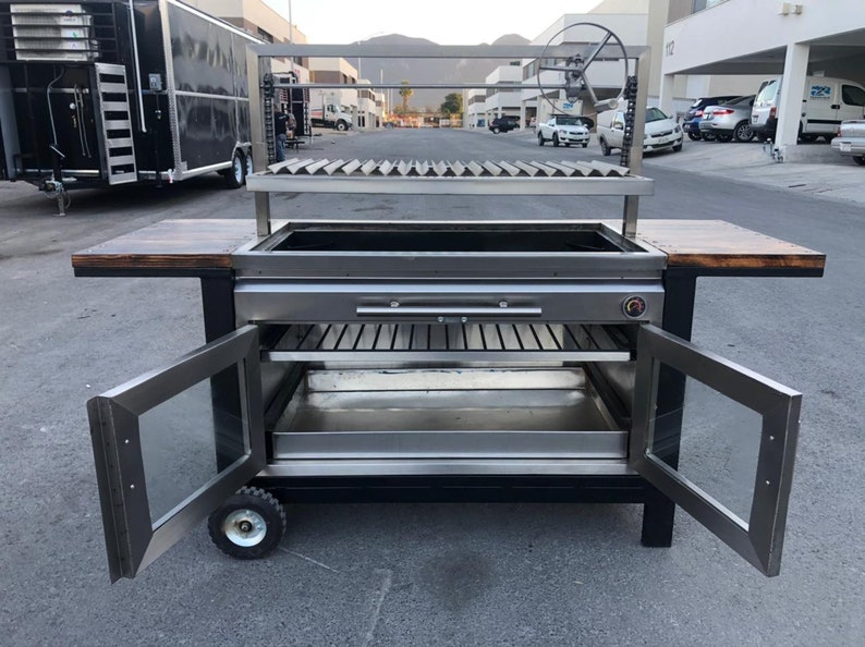 Stainless Steel Grill Wood Burning Grill Charcoal Grill Argentine Grill Santa Maria Grill Modern Grill Argentinean Grill image 4