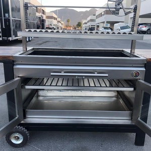 Stainless Steel Grill Wood Burning Grill Charcoal Grill Argentine Grill Santa Maria Grill Modern Grill Argentinean Grill image 7