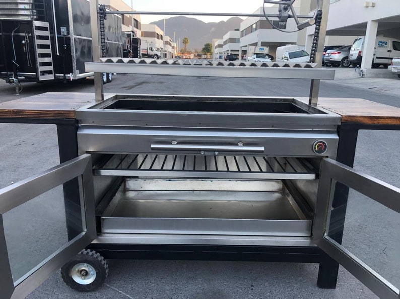 Stainless Steel Grill Wood Burning Grill Charcoal Grill Argentine Grill Santa Maria Grill Modern Grill Argentinean Grill image 7