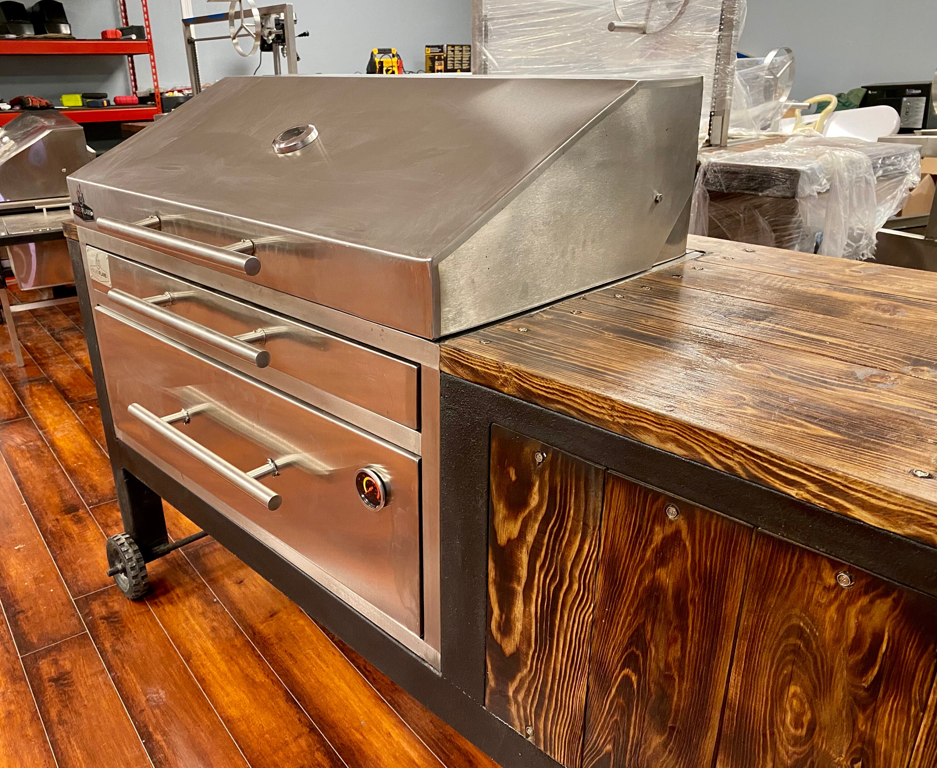 Argentinian wood fired grill with cooler Etsy