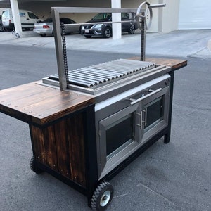 Stainless Steel Grill Wood Burning Grill Charcoal Grill Argentine Grill Santa Maria Grill Modern Grill Argentinean Grill image 6