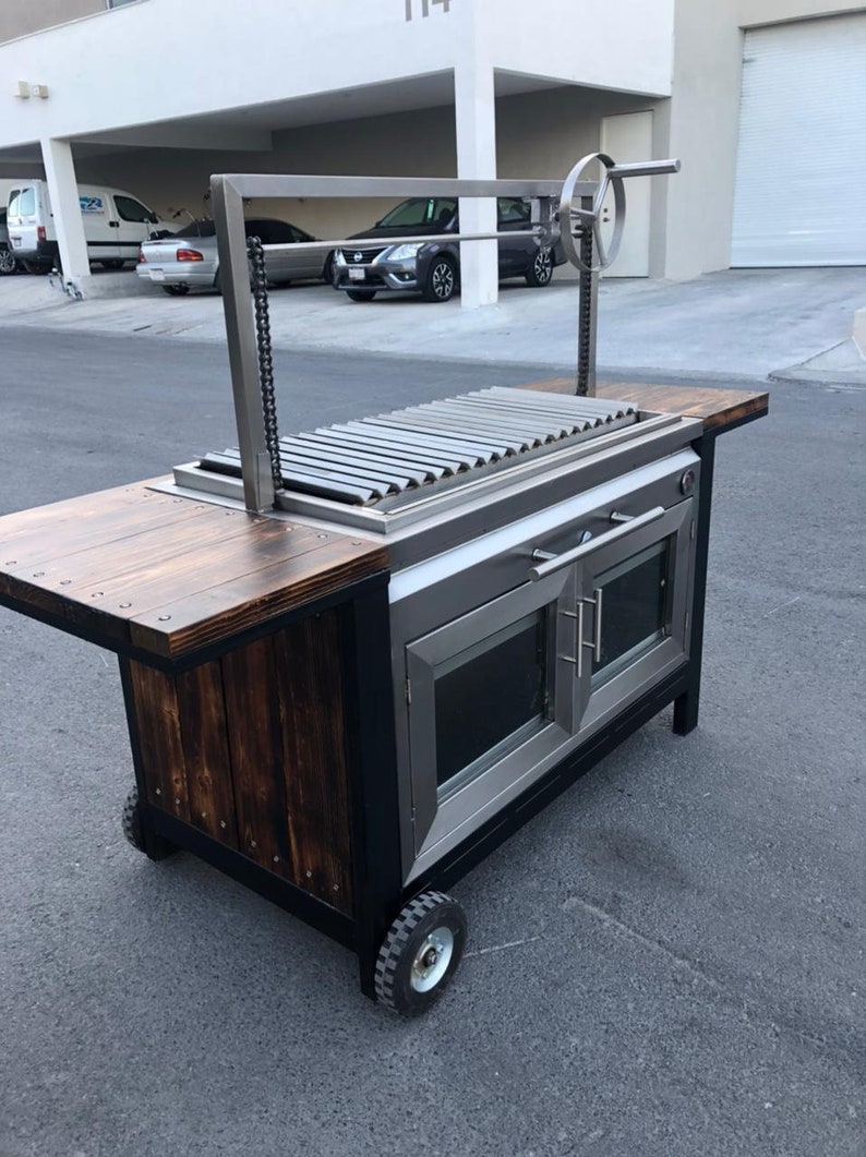 Stainless Steel Grill Wood Burning Grill Charcoal Grill Argentine Grill Santa Maria Grill Modern Grill Argentinean Grill image 6