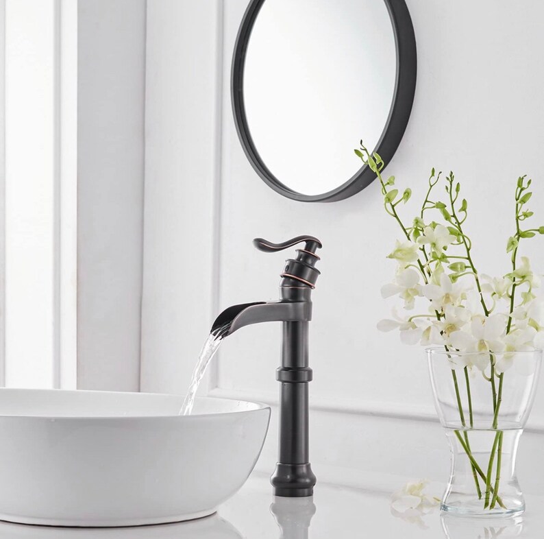 Bronze Faucet Bathroom Faucet Single Handle Faucet One - Etsy