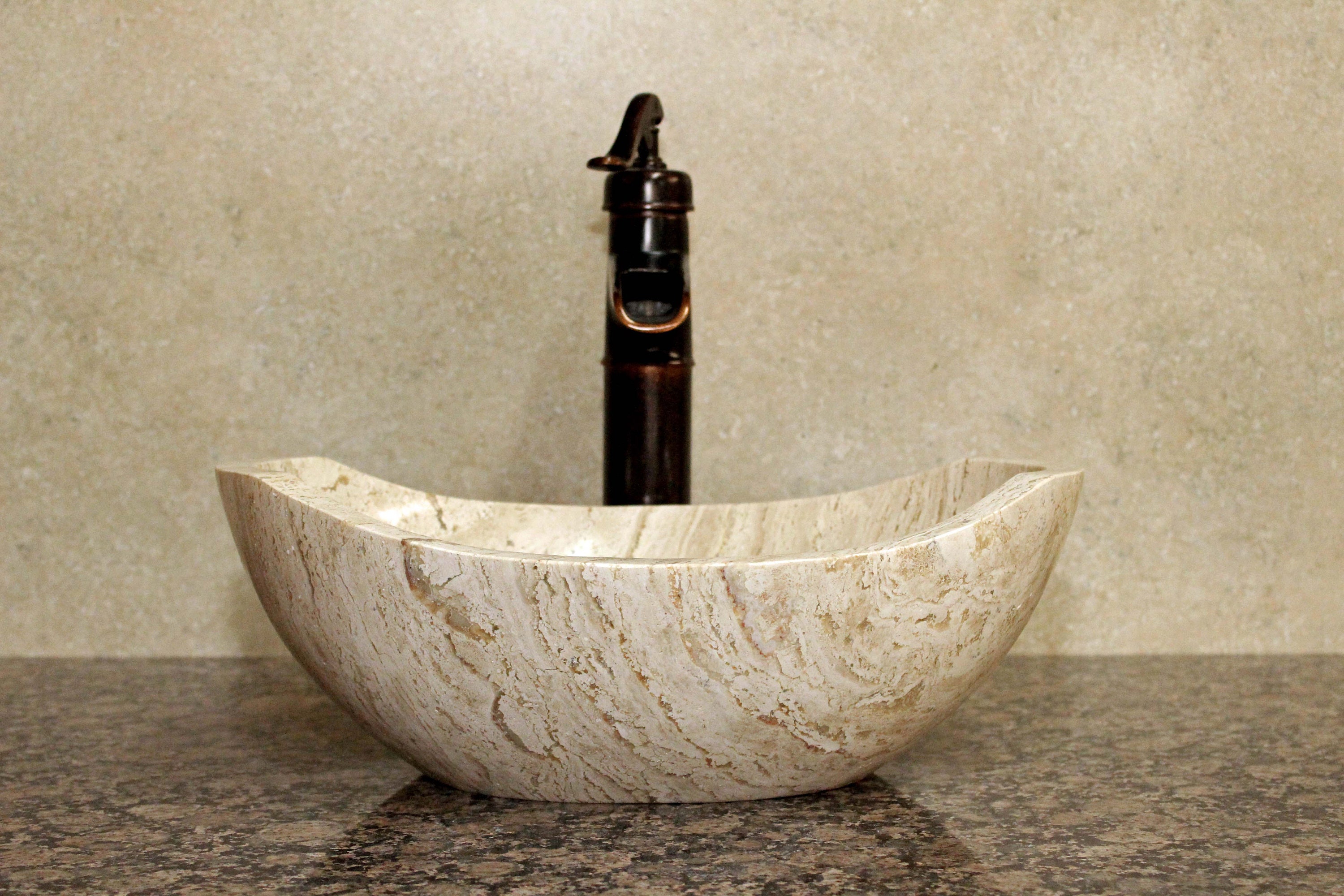 travertine stone bathroom sinks