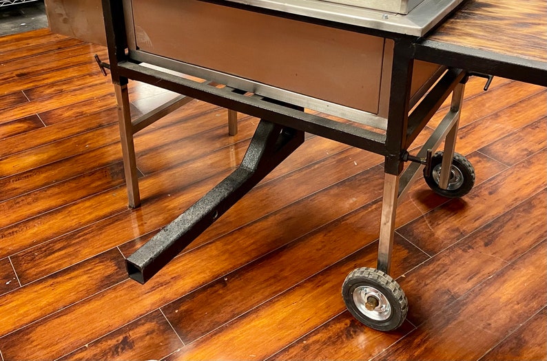 Hitchmount Grill Cart With Cooler Portable Stainless Steel Etsy