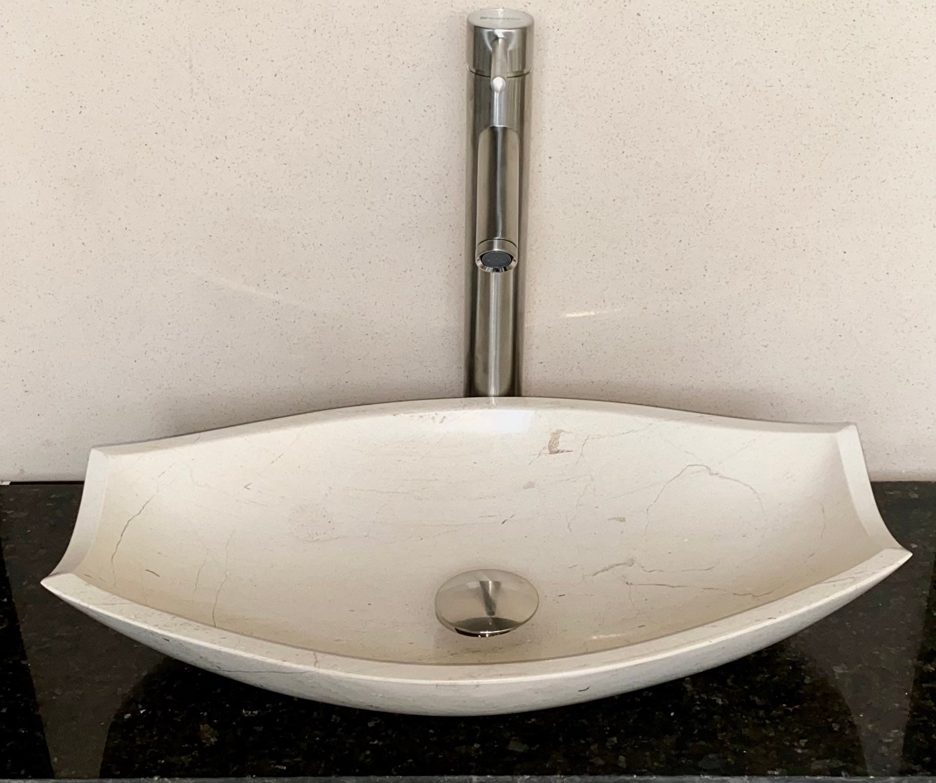 Gefäß Waschbecken für Badezimmer Stein Waschbecken Eitelkeit | Etsy