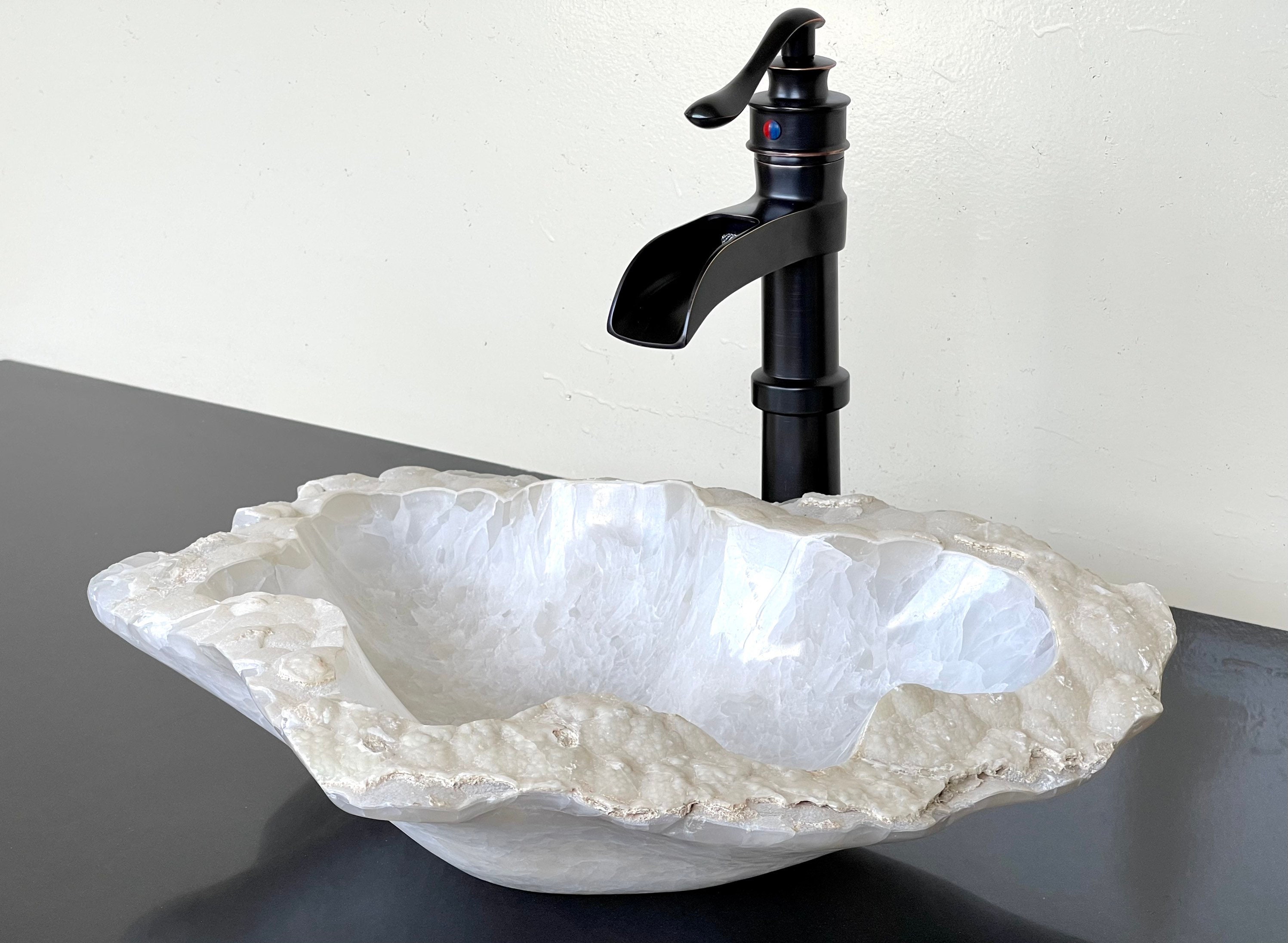Natural Stone Sink Onyx Sink Rustic Travertine Marble Hand Carved Vessel Sink Vanity