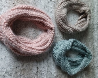 Cowl Neck warmer-Crochet Chunky, Soft and Cozy Cowl,  Handmade Neck warmer, Chunky Neck warmer, Scarf-Infinity Cowl Scarf