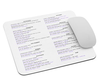 Terraform Cheat Sheet Mouse Pad - Cloud Developer Gift