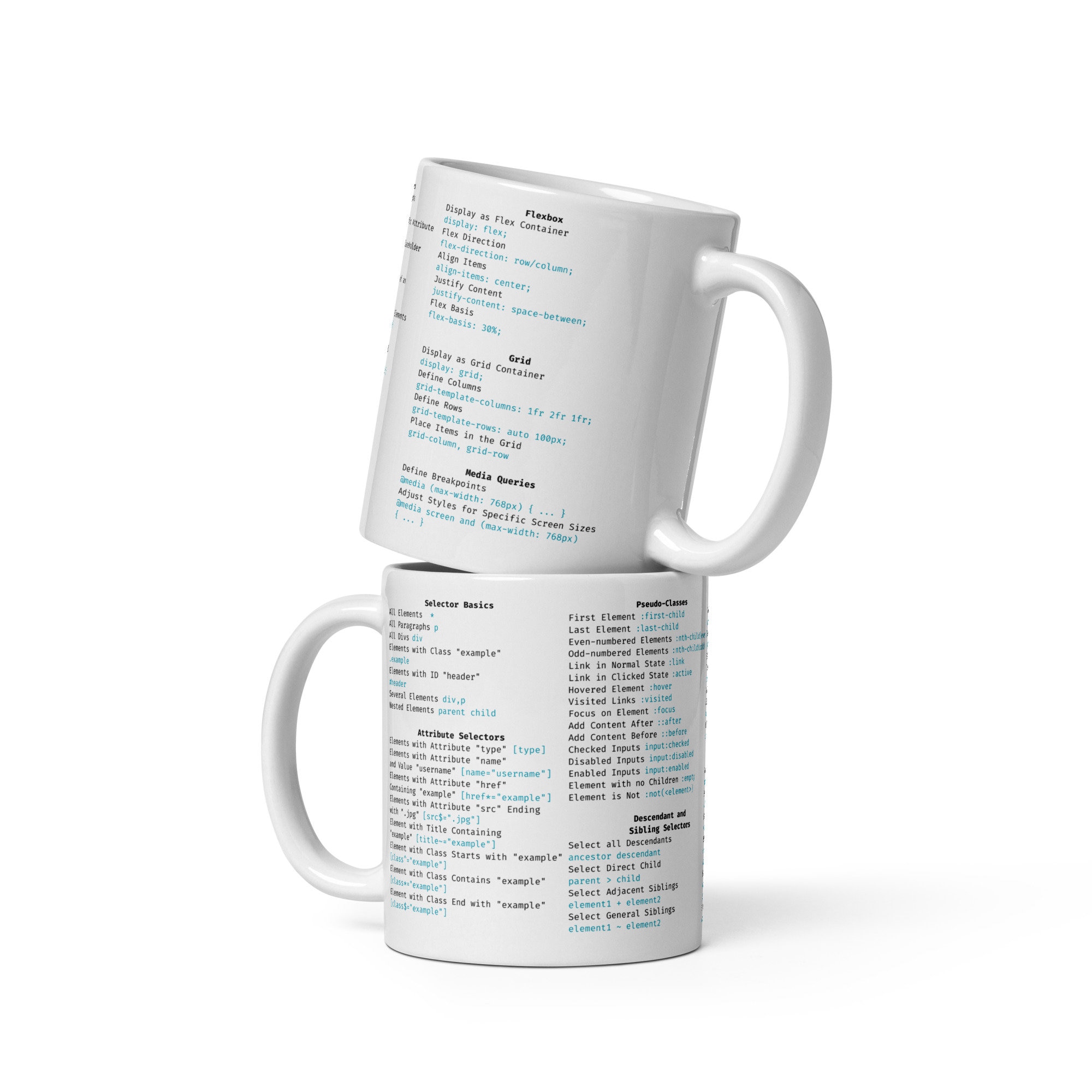 CSS Cheat Sheet Mug - Programmer Web Designer Gift - Etsy