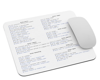 Tappetino per mouse con istruzioni Docker - Regalo per sviluppatori
