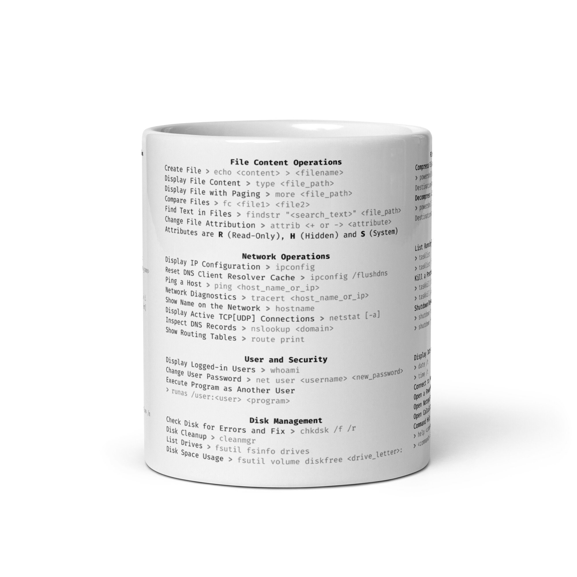 CMD Cheat Sheet Mug – Programmer Gift, Software Engineer Coffee Cup - Etsy