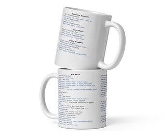 Helm Cheat Sheet Mug – Kubernetes Engineer Gift | DevOps Mug | Programmer Gift | Helm Commands Reference