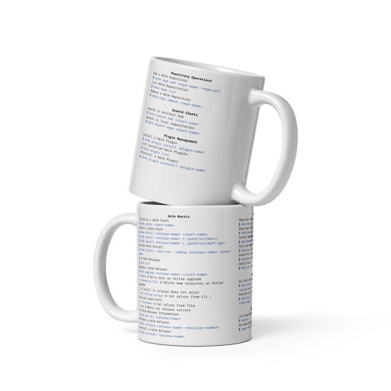 Helm Cheat Sheet Mug – Kubernetes Engineer & Devops Gift | Helm ...