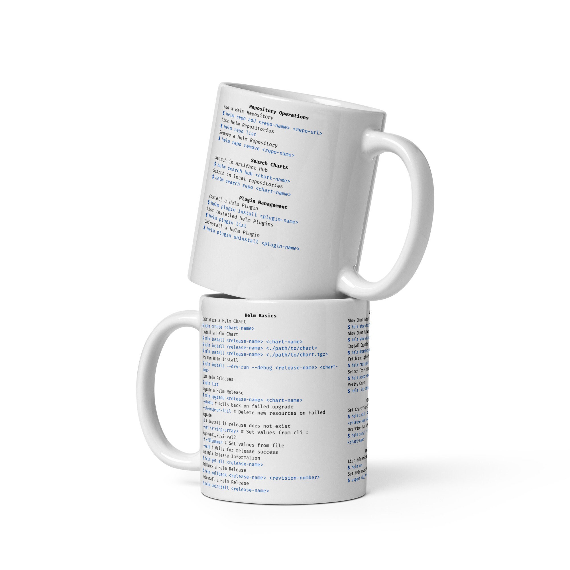Helm Cheat Sheet Mug – Kubernetes Engineer & Devops Gift | Helm ...