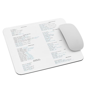 CSS MOUSE PAD Cheat Sheet - Programmer Developer Designer Webdesign Holiday Gift for Colleague Friend Office Employee and Boss Css Help