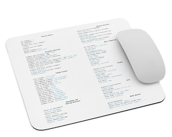 SQL MOUSE PAD Cheat Sheet - Programmer Developer Mouse Pad Holiday Gift ...
