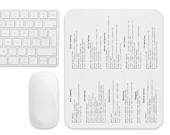 CURL Cheat Sheet Mousepad - Developer & Engineer Gift