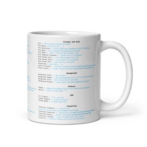 TAILWIND CSS Cheat Sheet MUG - Crafting Good Designs Rapidly