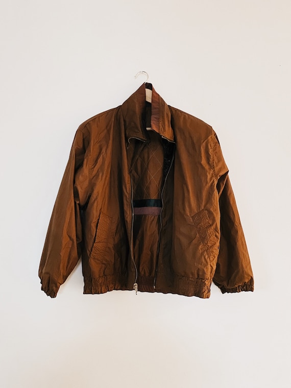 Vintage Windbreaker Jacket•Reversible