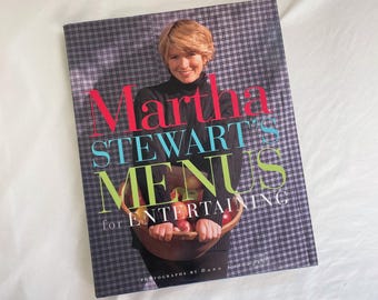 Menus vintage Martha Stewart pour recevoir un livre de cuisine