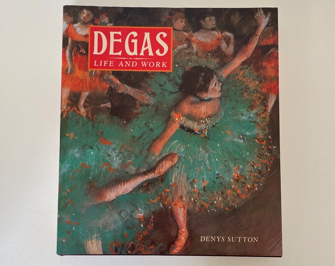 Vintage Degas Art Book Coffee Table Book