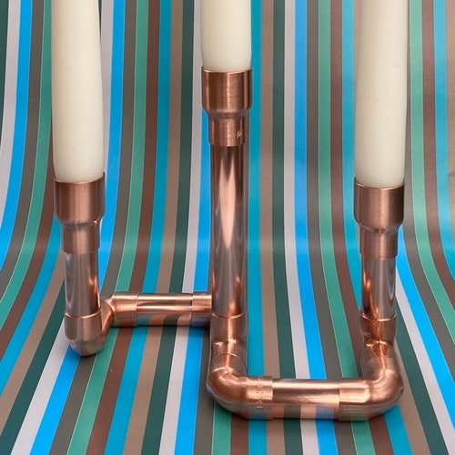 Copper Candle Holder - Etsy
