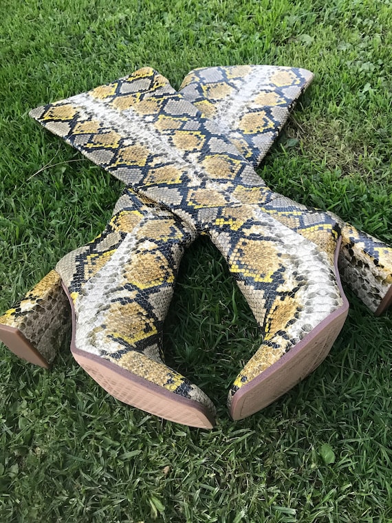 ROCKSTAR Designer Python Bootz by Sam Edelman Etsy