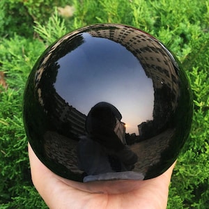 140mm+ Natural Obsidian Ball,Quartz Crystal Sphere,Divination ball,Home Decoration,Mineral Specimen,Crystal Heal,Crystalline energy 4100G+