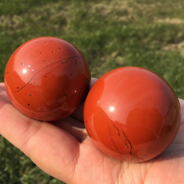 40-45mm Natural Red Jasper Ball,Quartz Crystal Sphere,Home Decoration,Divination Ball,Mineral Specimens,Reiki Gemstone,Reiki Healing Gifts