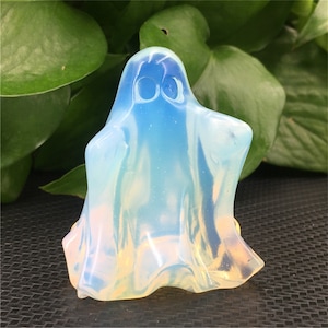 1PC Opalite Ghost,Quartz Crystal Ghost,Home Decoration,Reiki Heal,Crystal Gifts,Energy Crystal,Crystal Sculpture,Crystal Carving