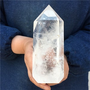 700G+ Natural Clear Quartz Obelisk,Quartz Wand Piont,Home Decoration,Crystal Tower,Mineral specimen,Reiki Heal,Crystal Gifts,Energy crystals